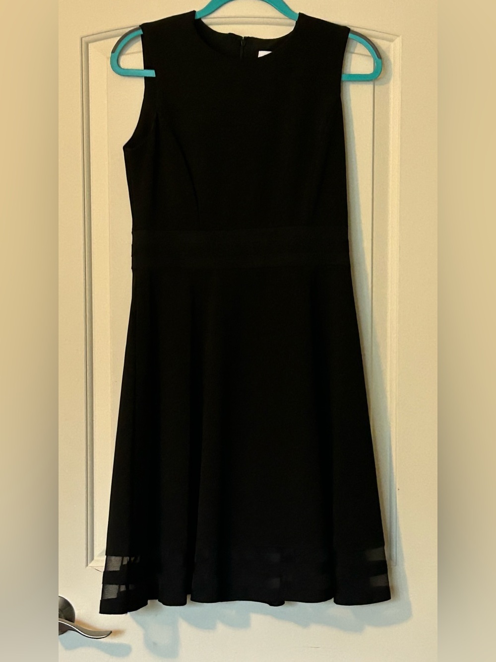 Calvin Klein Black Sleeveless Midi A-Line Dress